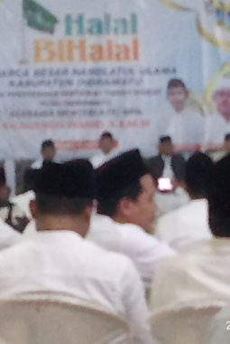 Bihalal Keluarga Besar NahdlaHalaltul Ulama ( NU) Kabupaten Indramayu Dan Penyerahan Tanah Wakaf Oleh Menteri ATR/ BPN. Republik Indonesia “